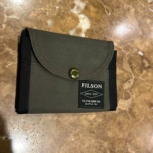 Filson cotton canvas snap wallet